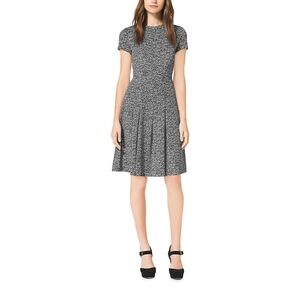 Michael Kors Herringbone-Print Ponte Dres